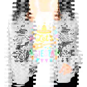 Cinco Mayo Lets Fiesta Toddler Girl Boy Mexican Squad Women Sweatshirt | Seseable FR