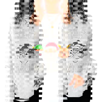 Feliz Navidad Familia Papá Noel Navidad Nina Sudadera Mujer - Regaloses