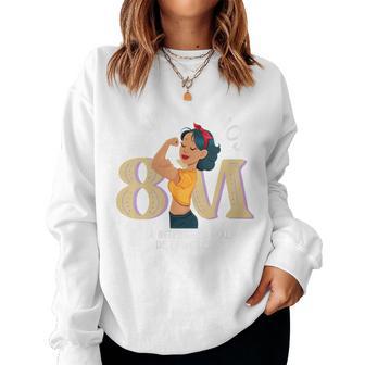 Feminismo Ni Una Menos 8M Dia Contra El Machismo Dia Cuello Sudadera Mujer - Regaloses