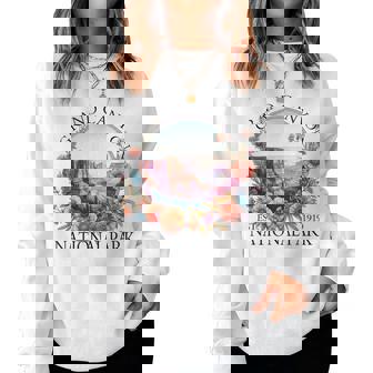 Floral Grand Canyon National Park Hiking Camping Outdoor Women Sweatshirt - Thegiftio