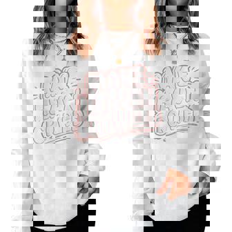 Girls Jesus Make Heaven Crowded Christian Toddler Sister God Women Sweatshirt - Thegiftio