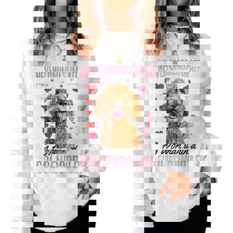 Goldendoodle Dog Breed Never Underestimate A Woman With A Women Sweatshirt | Mazezy