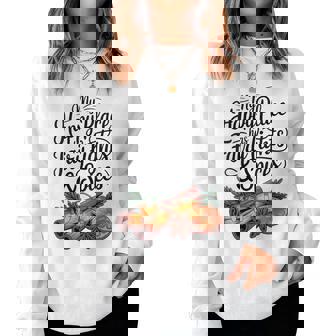 Happy Place Has Fairy Lights And Spices Cinnamon Women Sweatshirt - Monsterry