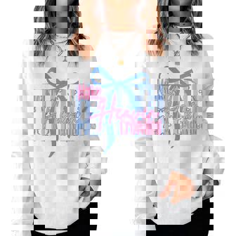 Make Heaven Crowded Christian Jesus Faith Coquette Bow Retro Women Sweatshirt - Monsterry