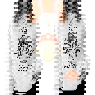 I'm A Fungi Fun Guy Mushroom Pun Women Sweatshirt - Monsterry