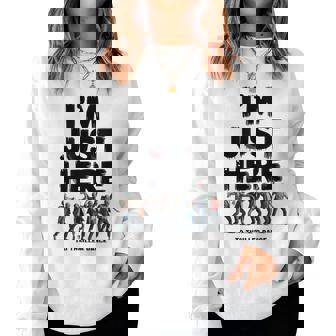 I'm Just Here To Thriller Dance Zombie Halloween Men Women Sweatshirt | Mazezy