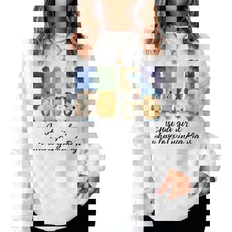 Just A Girl Who Loves Guinea Piguper Amoureux Du Cochon D'inde Sweat-shirt pour femme - Cadeauxyz