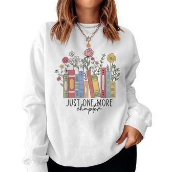 Just One More Chapter Book Lovers For Women Women Sweatshirt - Thegiftio UK