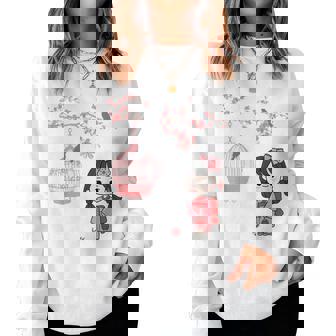 Kawaii Kimono Japonais Pour Fille Fleurs De Cerisier Sweat-shirt pour femme - Cadeauxyz