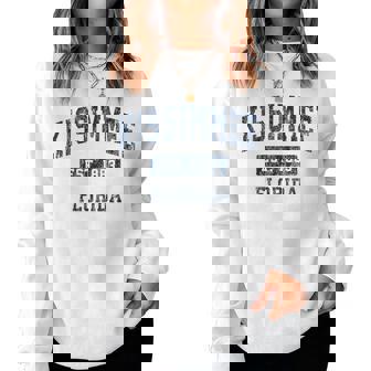 Kissimmee Florida Fl Vintage Established Sports Women Sweatshirt | Mazezy