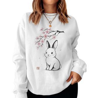 Lapin Lapin Cerisier Japonais Garçons Et Filles Sweat-shirt pour femme - Cadeauxyz