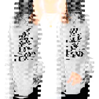 Les Fillesexy Adorent La Techno La Rave House Le Dubstep Dj Edm Musiclay Sweat-shirt pour femme - Cadeauxyz