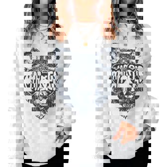 Mama Bear Face Sunglasses Print Mother's Day Women Sweatshirt | Seseable CA