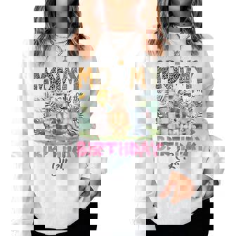 Mommy Of The Birthday Girl Safari Jungle Animal Lover Women Sweatshirt | Mazezy