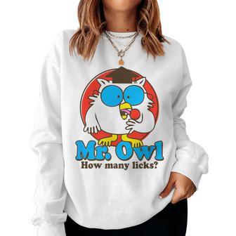 Mr Owl Tootsie Pop How Many Licks 38270 Women Sweatshirt | Seseable FR