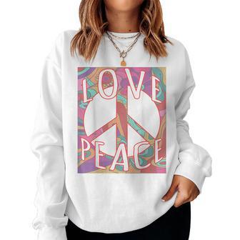 - Peaceign Love Années 60 70 Motif Hippie Hommes Et S Sweat-shirt pour femme - Cadeauxyz