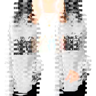 Pray Like A Girl Catholic Saint Christian For Girls Women Sweatshirt - Thegiftio