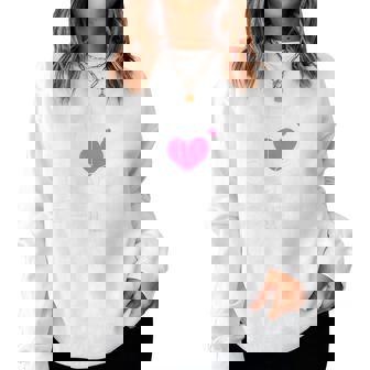 Pretty Faith Over Fear Heart Christian Juniors Women's Girls Women Sweatshirt - Thegiftio