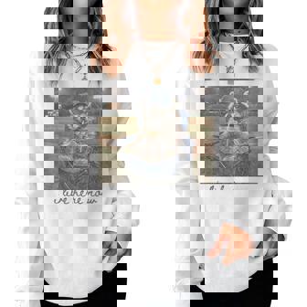 Raccoon Ballfield Baseball Mom Field I Live Here Now Women Sweatshirt | Seseable UK