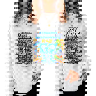 Retro 67 Gráfico Brainrotixeven Meme Regalos 6 7 Broma Sudadera Mujer - Regaloses