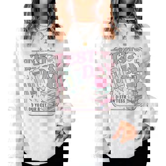 Retro Test Day Staar Teacher Testing Active Monitoring Women Sweatshirt | Mazezy