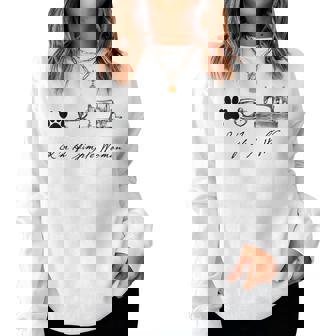 Sewer Sewing Quilter I'm A Simple Woman Dog Coffee Sewing Women Sweatshirt - Thegiftio