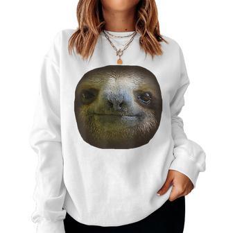Sloth Face Sloths Costume Women Sweatshirt - Thegiftio UK