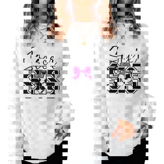 Soccer Sister Heart Big Sister Little Swing Women Sweatshirt - Thegiftio