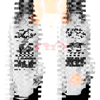 Two Fast Mom Of The Birthday Boy Racing Car Family Women Sweatshirt - Thegiftio