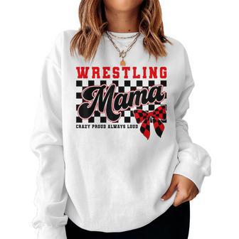 Wrestling Mom Mama Wrestle Wrestler Women Sweatshirt - Thegiftio UK
