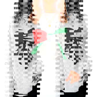 アラブ首長国連邦 首長国連邦 Uae 国旗 女の子 コケットリボン レディーススウェットシャツ - Kawaiitshirt