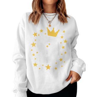 キッズ 誕生日 数字 9歳 男の子 女の子 キング クイーン レディーススウェットシャツ - Kawaiitshirt