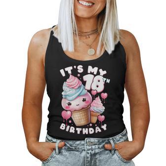 18° Compleanno Ragazza 18 Anni Gelato Numero 18 Canotta da donna - Novitaregali