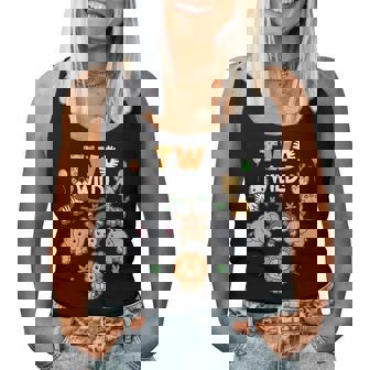 2Nd Birthday Boy Girl Two Wild Jungle Zoo Animals Birthday Women Tank Top - Thegiftio