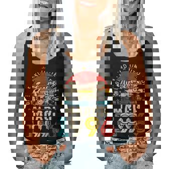 30 Year Old Awesome Since March 1996 30Th Birthday Women Women Tank Top - Thegiftio