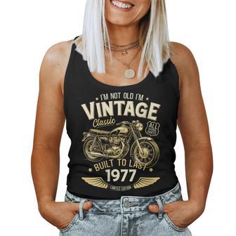 49Ème Anniversaire Homme Moto Motard Biker 1977 Débardeur pour femme - Cadeauxyz