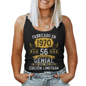 56 Años Cumpleaños Hombres Es Fabricado En 1970 Camiseta sin mangas para mujer - Regaloses