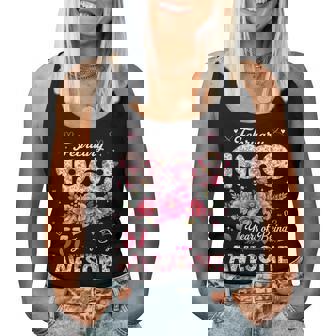 57歳 1969年2月 花柄 57歳 誕生日 男性 女性 レディースタンクトップ - Kawaiitshirt