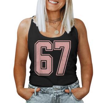 6 7 Number 67 Baseball Meme For Women Women Tank Top - Thegiftio UK