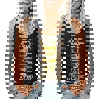 63歳 1963年4月 テディベア 63歳 誕生日 男性 女性 レディースタンクトップ - Kawaiitshirt