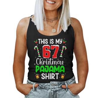 This Is My 67 Christmas Pajama For N Xmas Women Tank Top - Thegiftio UK