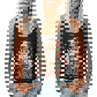 67 Meme Humor 6-7 Santa Says Christmas 67Th Birthday Women Tank Top - Monsterry