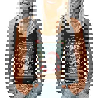 67 Teacher Christmas Santa Claus Six Seven Meme Do The Maths Women Tank Top | Seseable UK