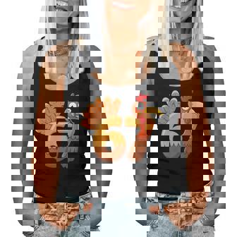 67 Thanksgiving Six Seven Turkey Thanksgiving Women Tank Top | Mazezy