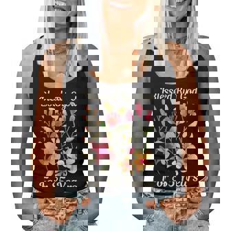 85歳 神様の祝福 かわいい庭の花 85歳の誕生日 長袖tシャツ レディースタンクトップ - Kawaiitshirt