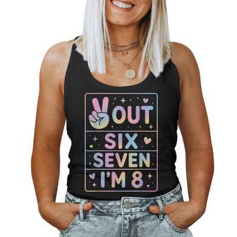 8Th Birthday Girl Outfit 6 7 Meme Eighth Im 8 Year Old Girls Women Tank Top - Thegiftio