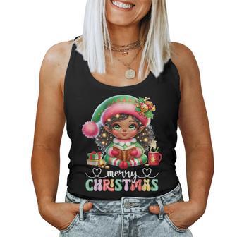 African American Christmas African Black Girls Women Tank Top - Thegiftio