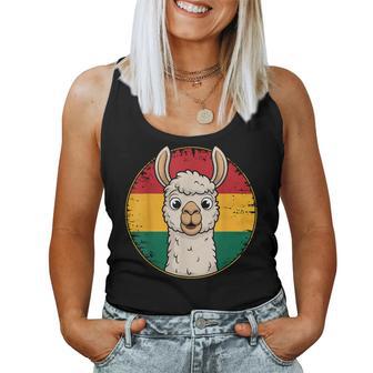 Alpaca Llama Bolivian Flag Bolivia Roots Bolivia Women Tank Top | Seseable FR
