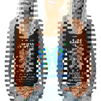 In April We Wear Blue For Teacher Mom Autism Awareness Women Tank Top | Seseable CA