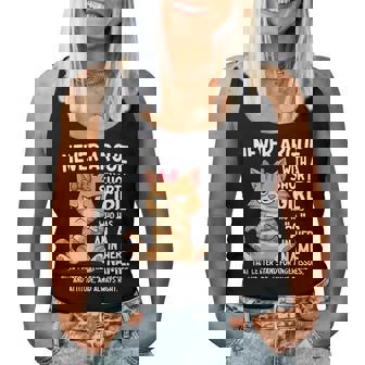 Never Argue With A Short Girl Who Has An A In Her Name Cat Women Tank Top | Mazezy